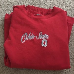 Red Ohio State Crewneck